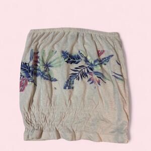 Roxy Beachy Y2K floral strapless tube top size medium